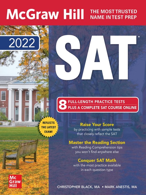 Title details for McGraw-Hill Education SAT 2022 by Christopher Black - Available